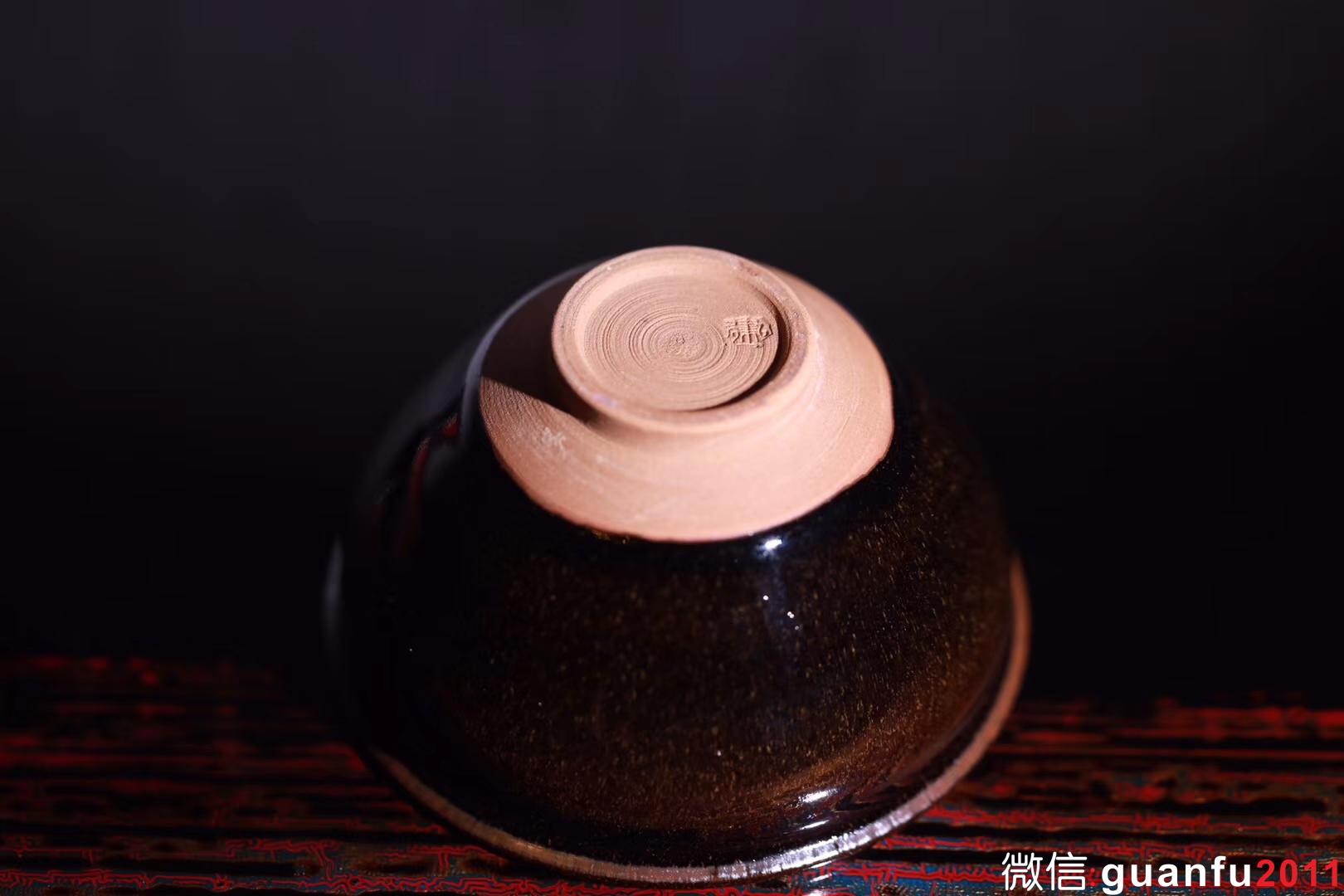 孫建興  茶末回藍(lán)釉9.1口徑