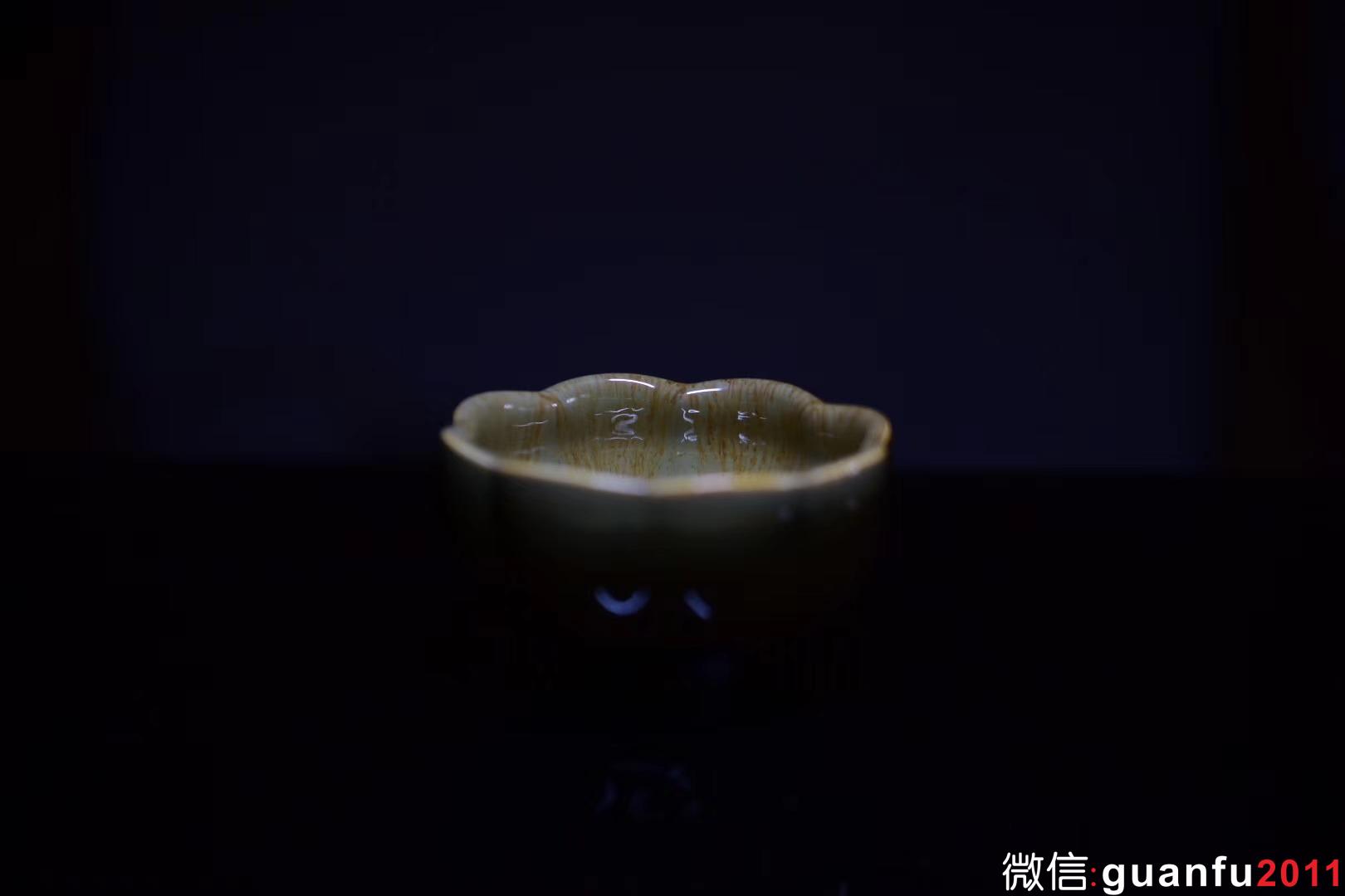 【盈珠】手捧如花 器型與斑紋的完美演繹 口徑：8.6*4.7公分 范澤鋒老師制