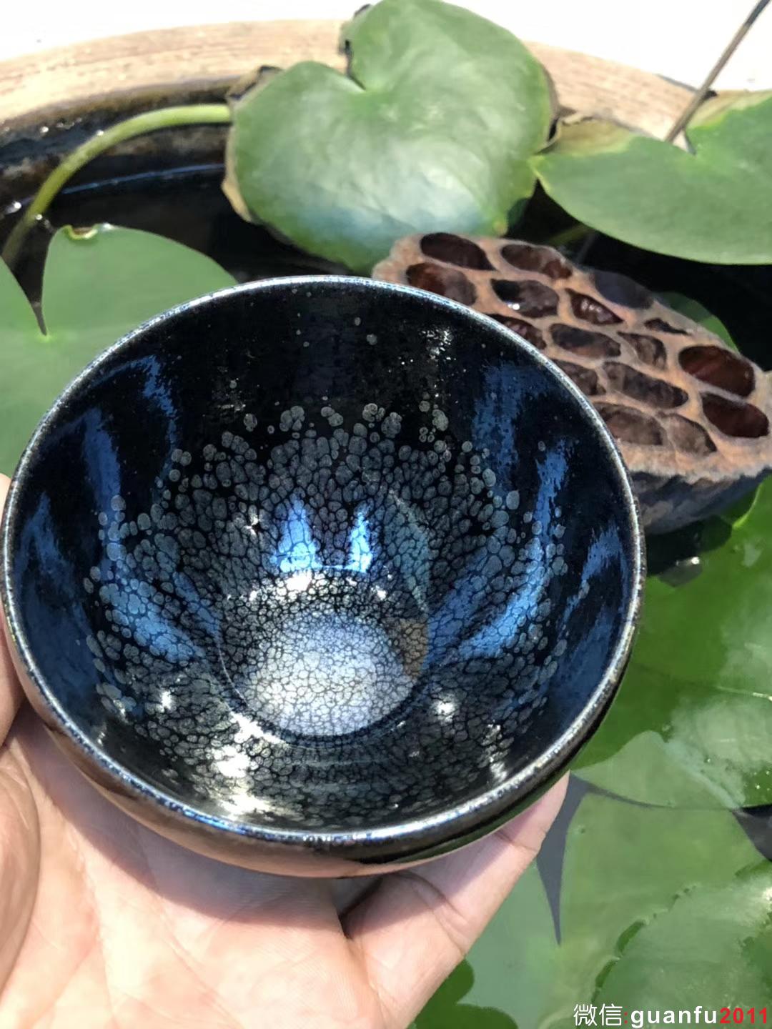 華御 陳春華師傅 油滴盞 口徑9