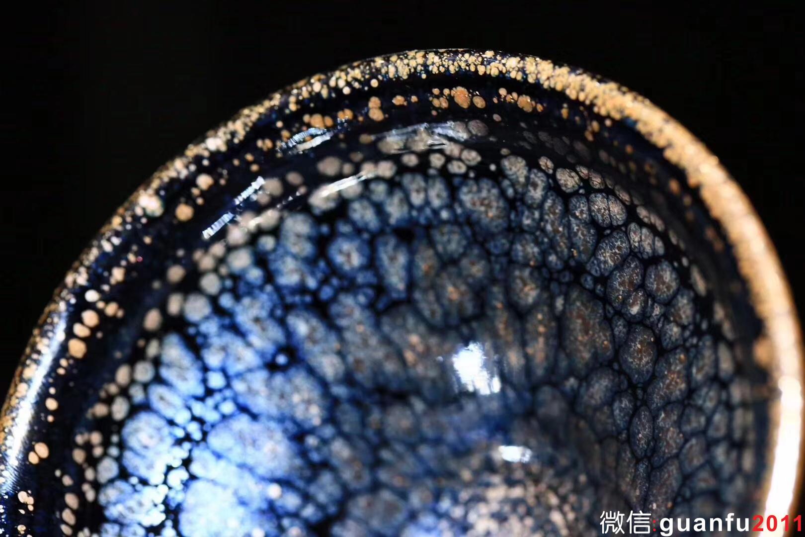 揭繼榮 荷塘月色 9*5.5  束口  水吉胎土、原礦釉石、草木灰