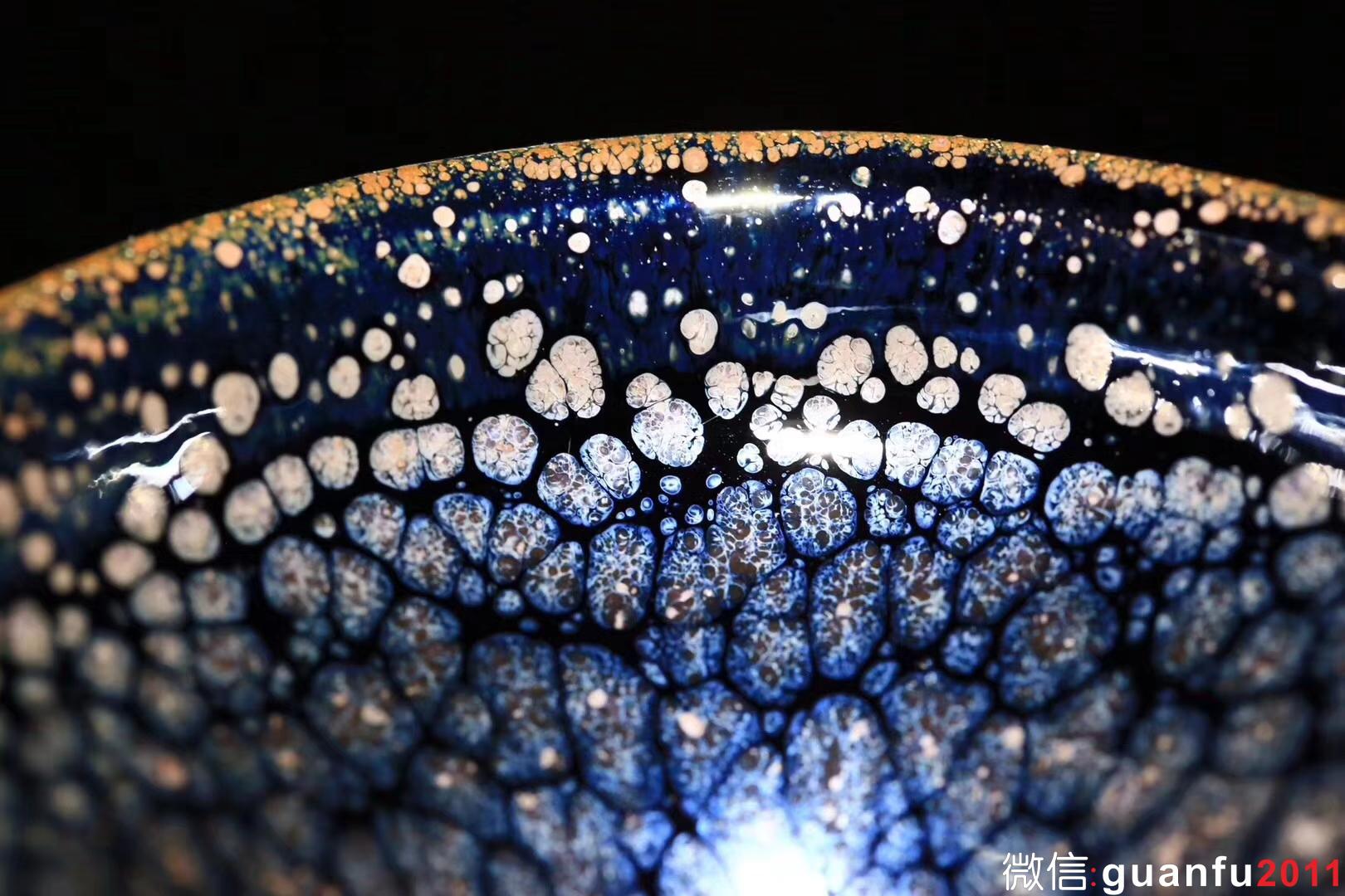 揭繼榮 荷塘月色 9*5.5  束口  水吉胎土、原礦釉石、草木灰