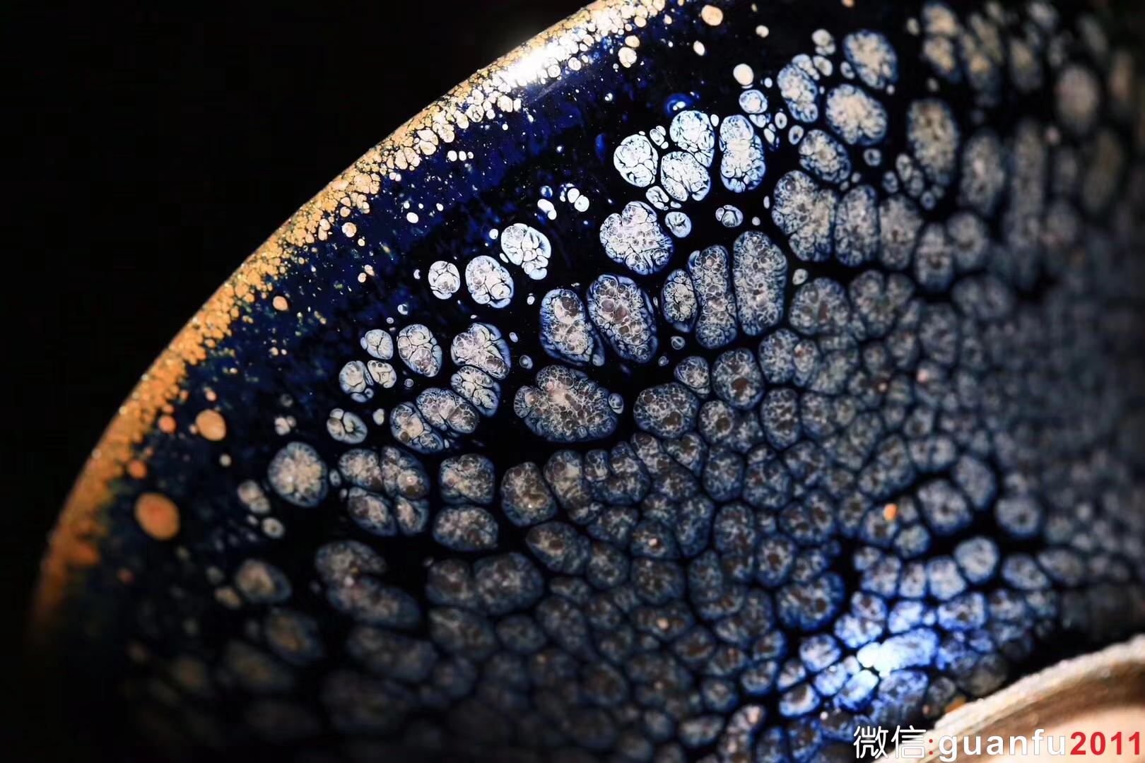 揭繼榮 荷塘月色 9*5.5  束口  水吉胎土、原礦釉石、草木灰