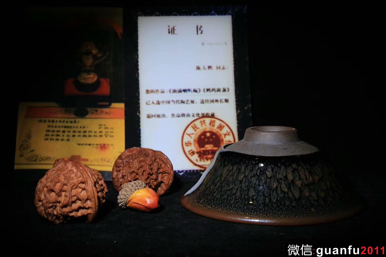 鷓鴣斑-陳大鵬制 規(guī)格：10.5*4.4公分 收藏級(jí)作品