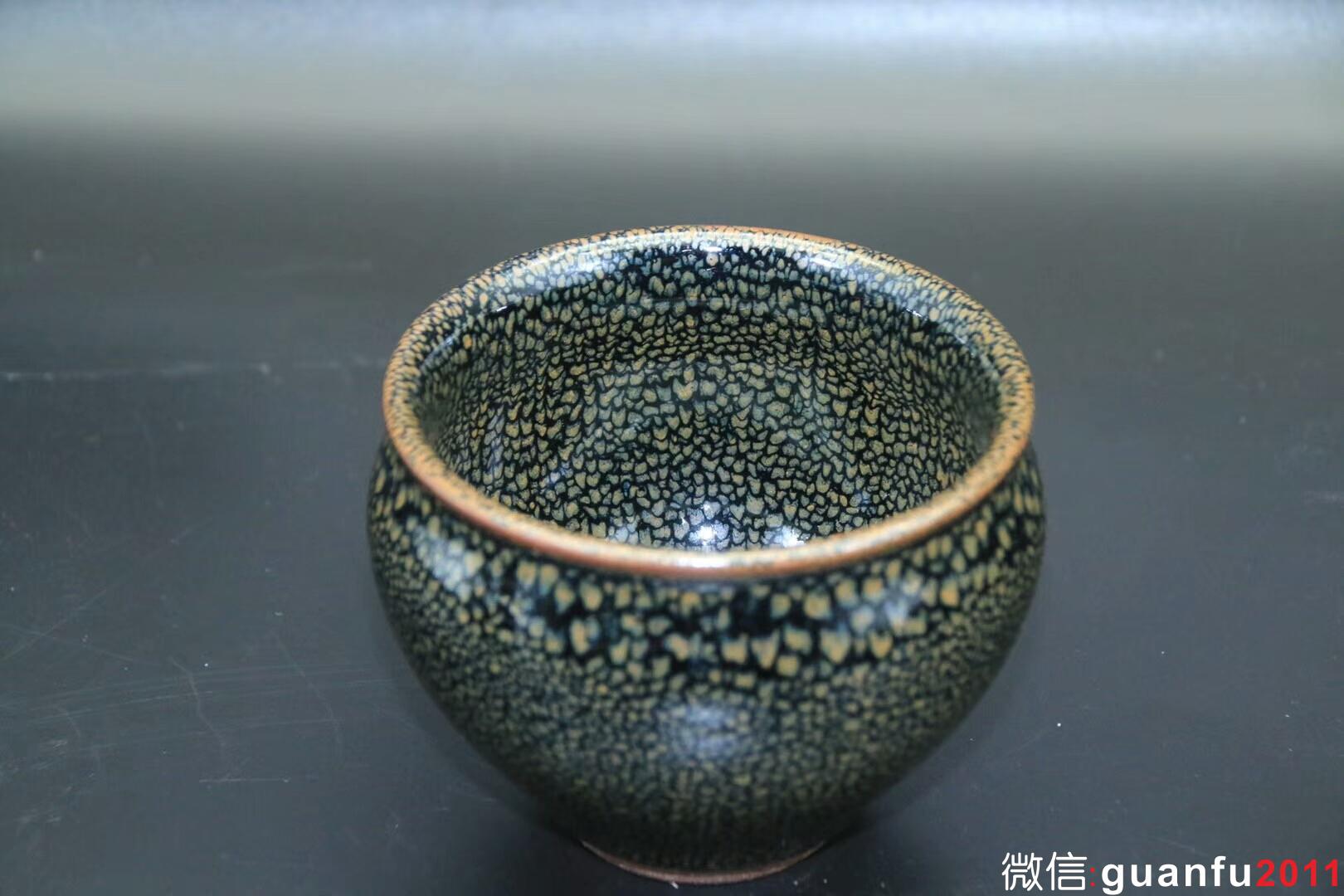 蘇天培老師作品:油滴天目盞、完美無瑕精品。