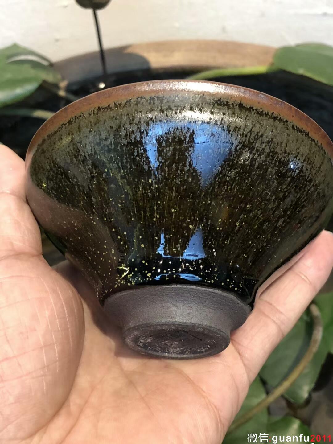 茶綠釉 星辰星  玉蘭杯 （柴燒）李遠(yuǎn)興老師作品