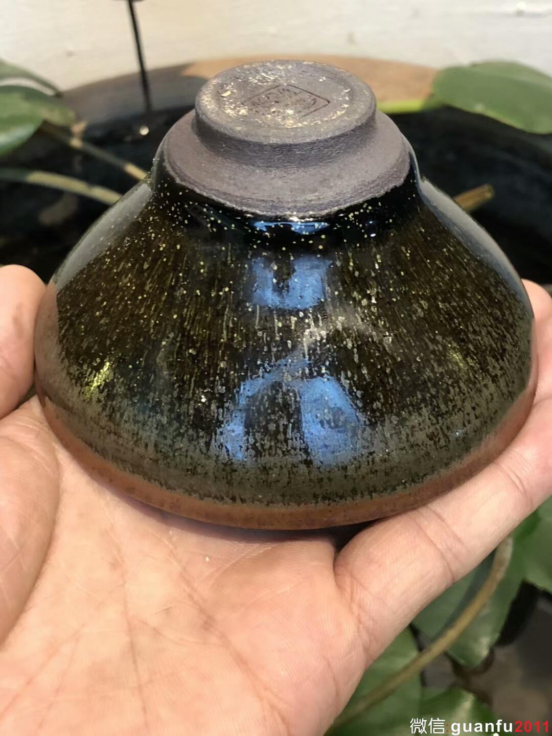 茶綠釉 星辰星  玉蘭杯 （柴燒）李遠(yuǎn)興老師作品