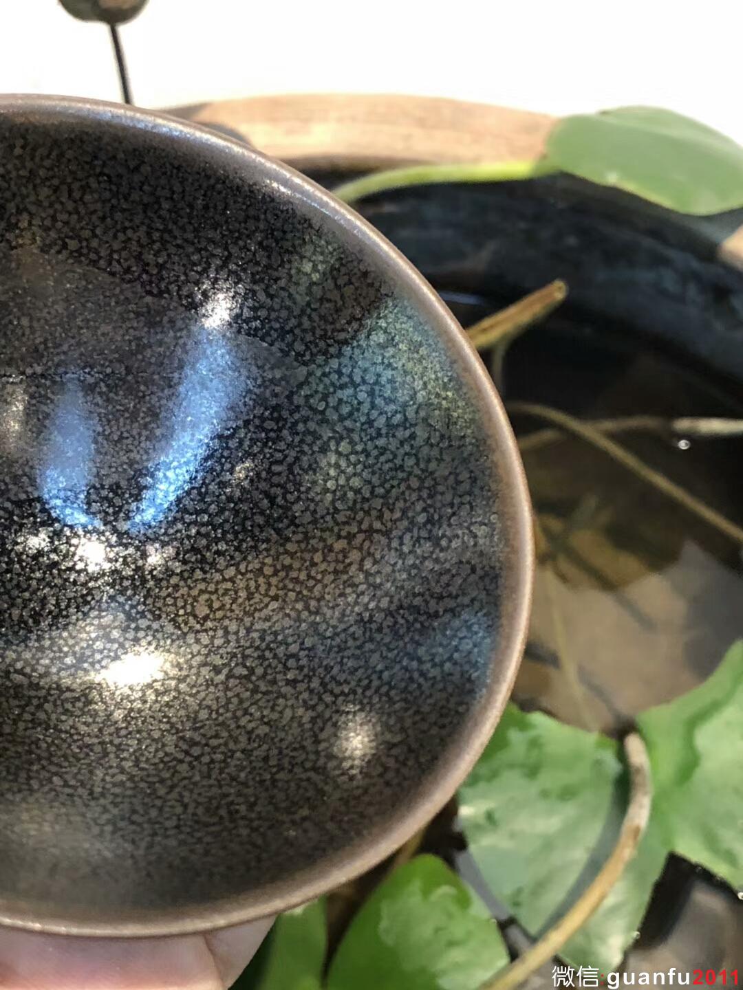 水出勝老師 油滴木葉 茶盞