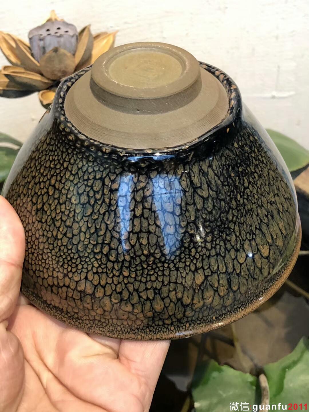 大大束囗 口徑：13.6高：8 陳大鵬老師 鷓鴣斑