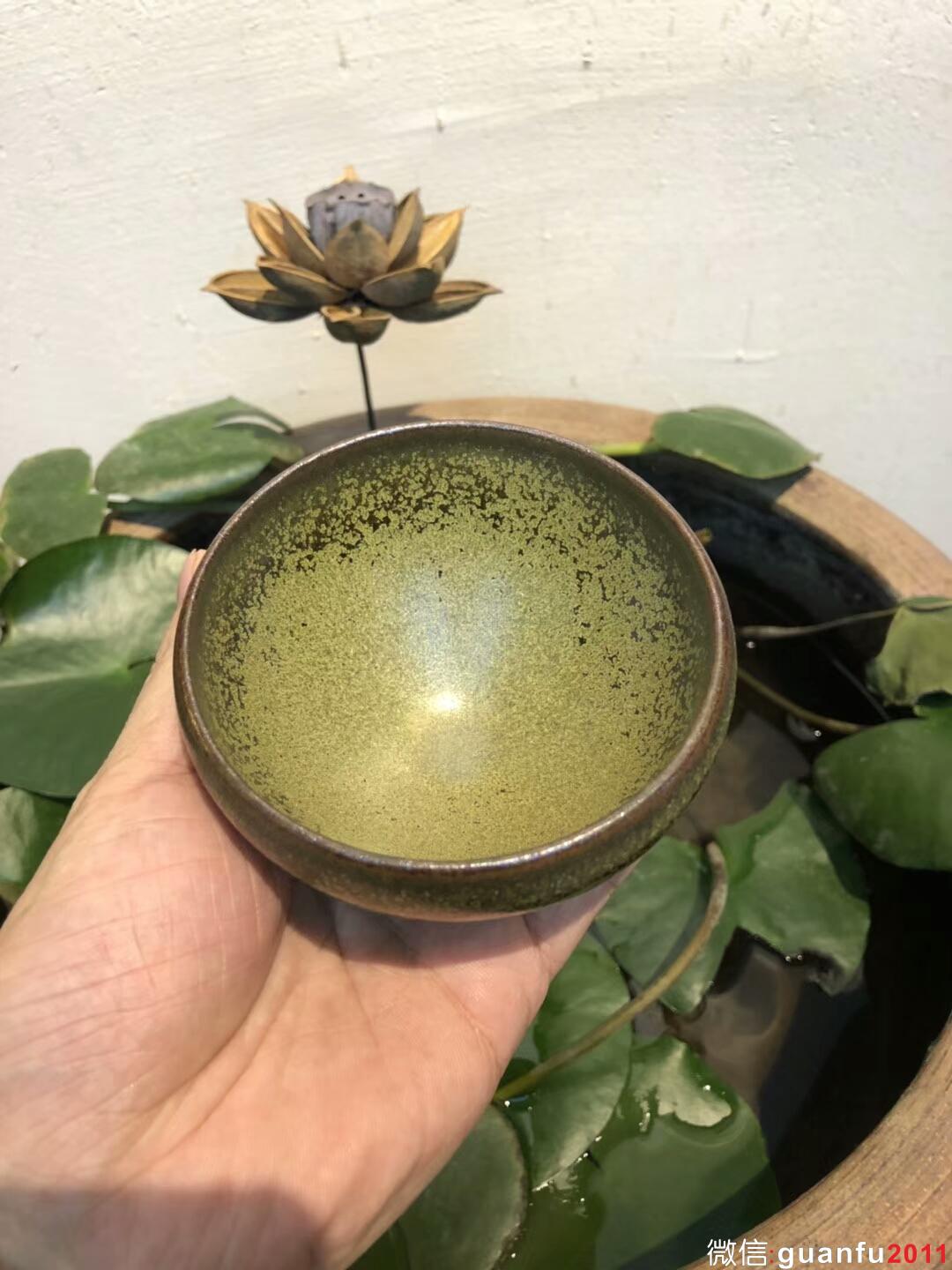 李遠(yuǎn)興老師 龍窯柴燒茶綠釉 多彩窯變