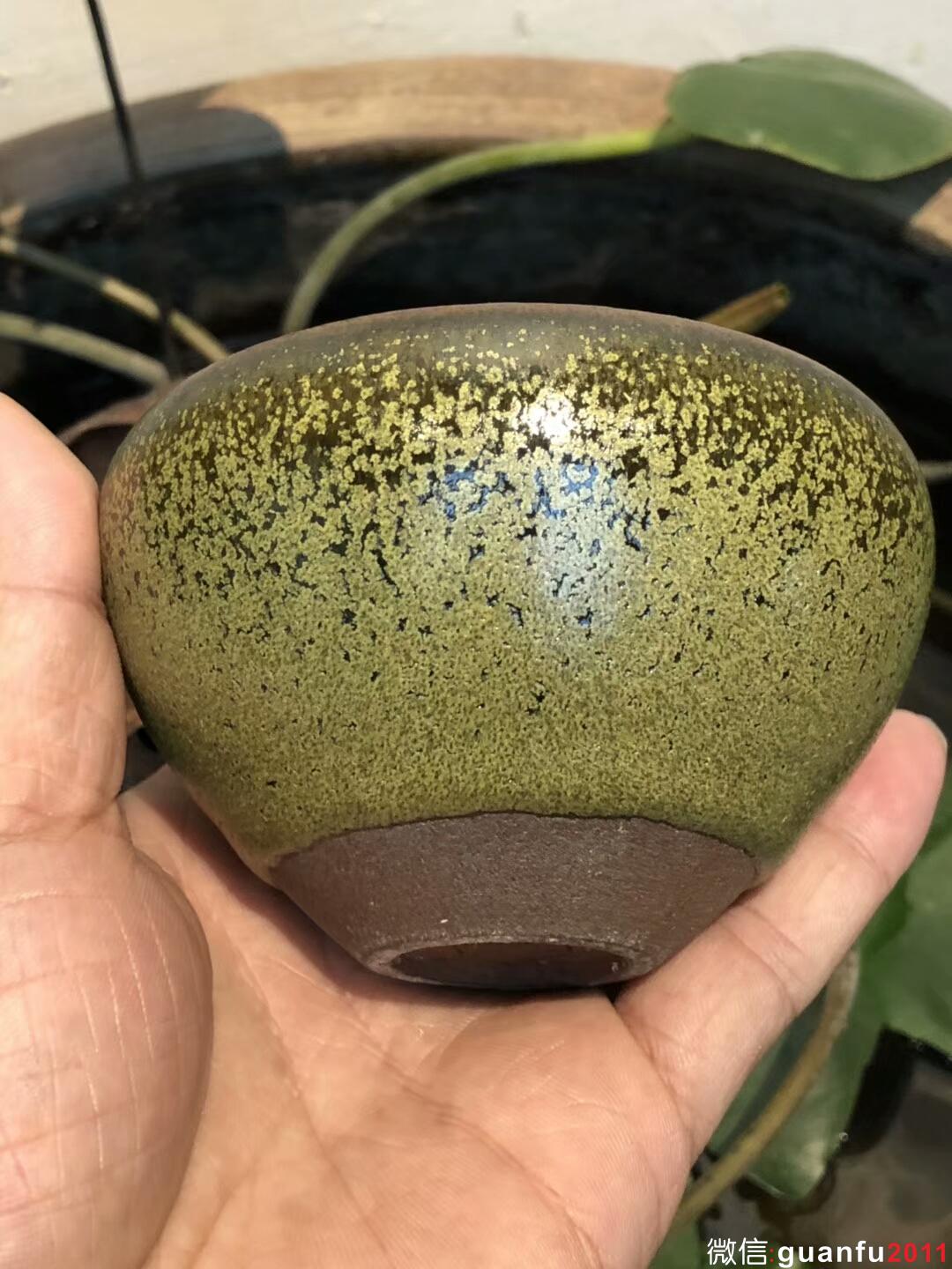 李遠(yuǎn)興老師 龍窯柴燒茶綠釉 多彩窯變