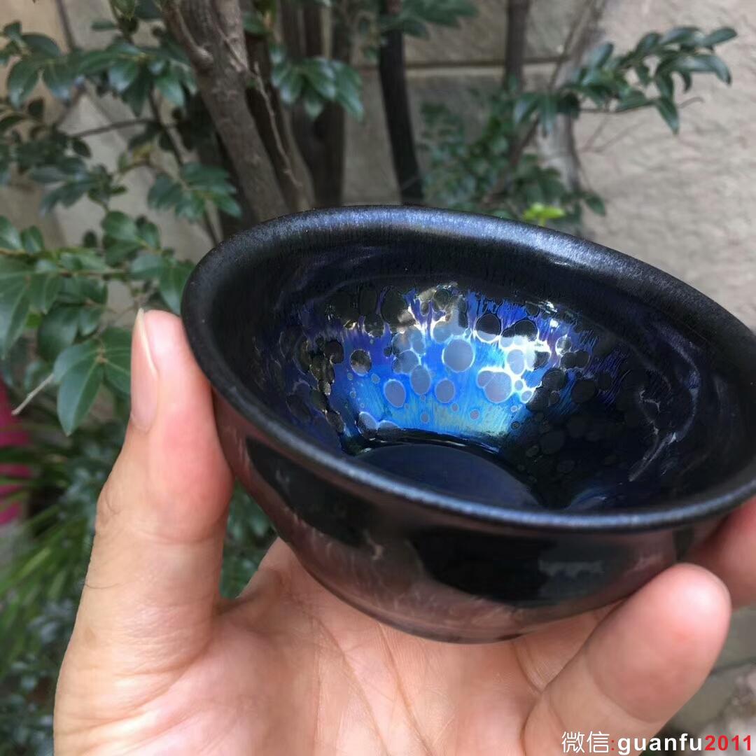 孫建興大師  曜變束口盞 口徑9.2/5.4