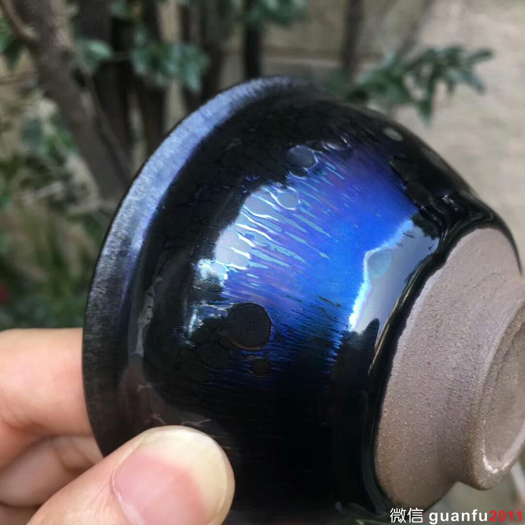 孫建興大師  曜變束口盞 口徑9.2/5.4