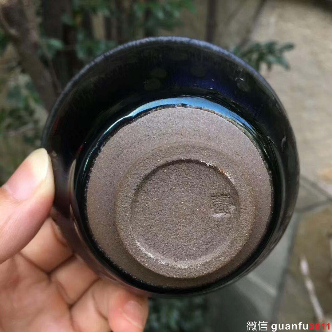 孫建興大師  曜變束口盞 口徑9.2/5.4