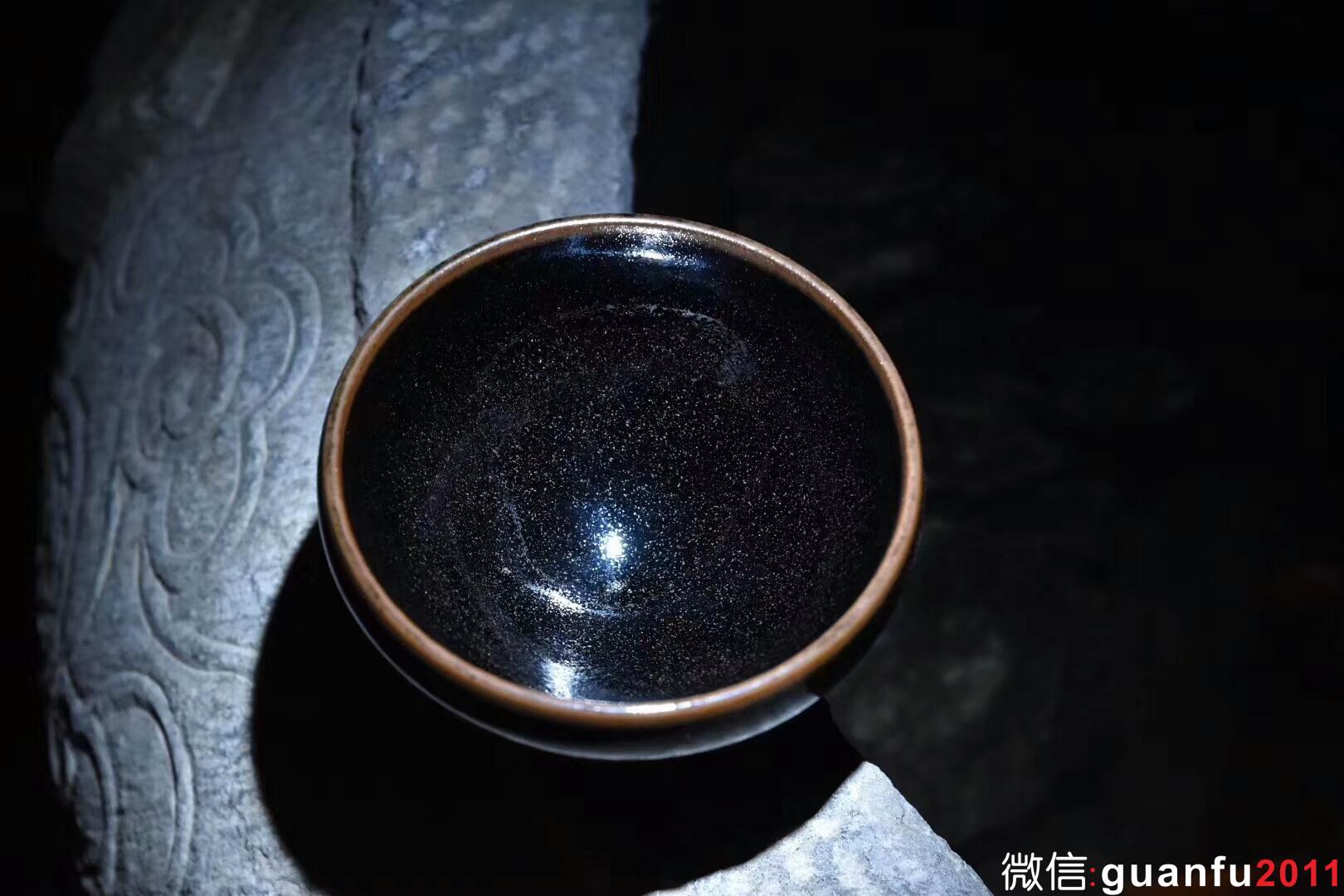 龍窯柴燒 鐵胎 全手工 天然礦物釉 嚴(yán)小華工藝美術(shù)師 【烏金釉】缽型 口徑9.5高5