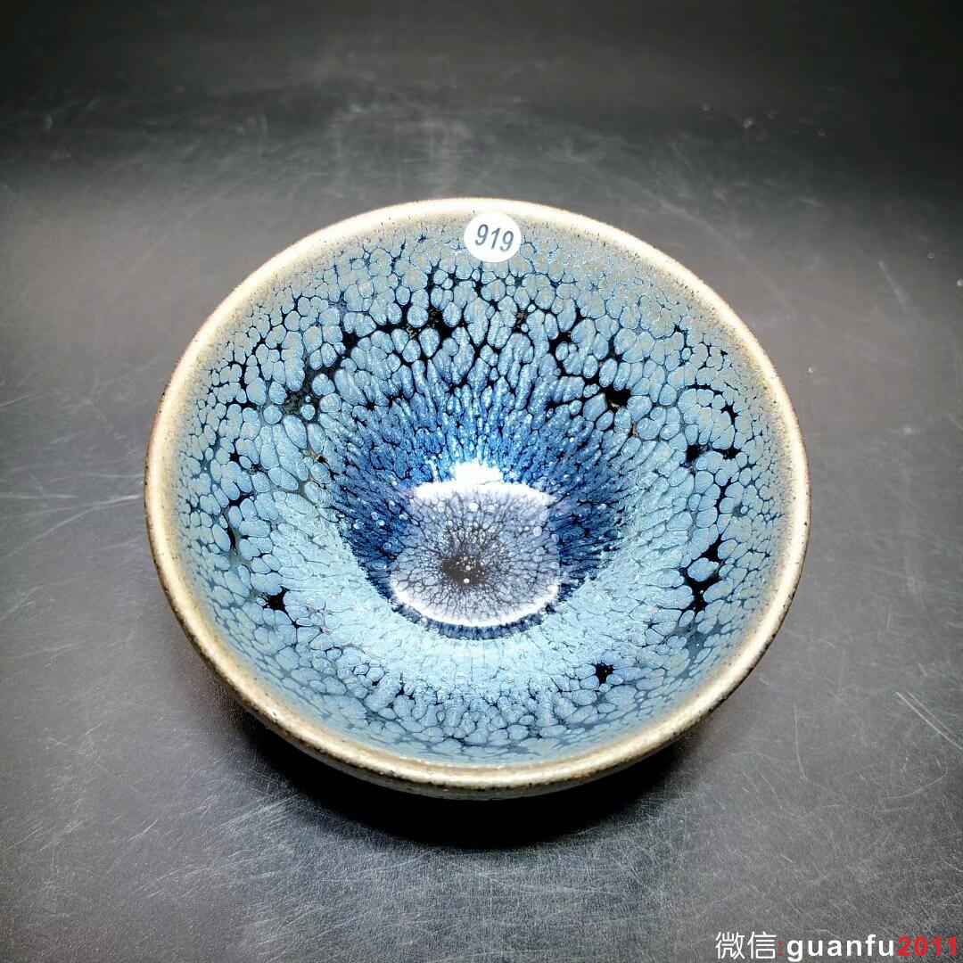 省級大師~蔡炳盛師傅作品：經典油滴 口徑8.2高4.3