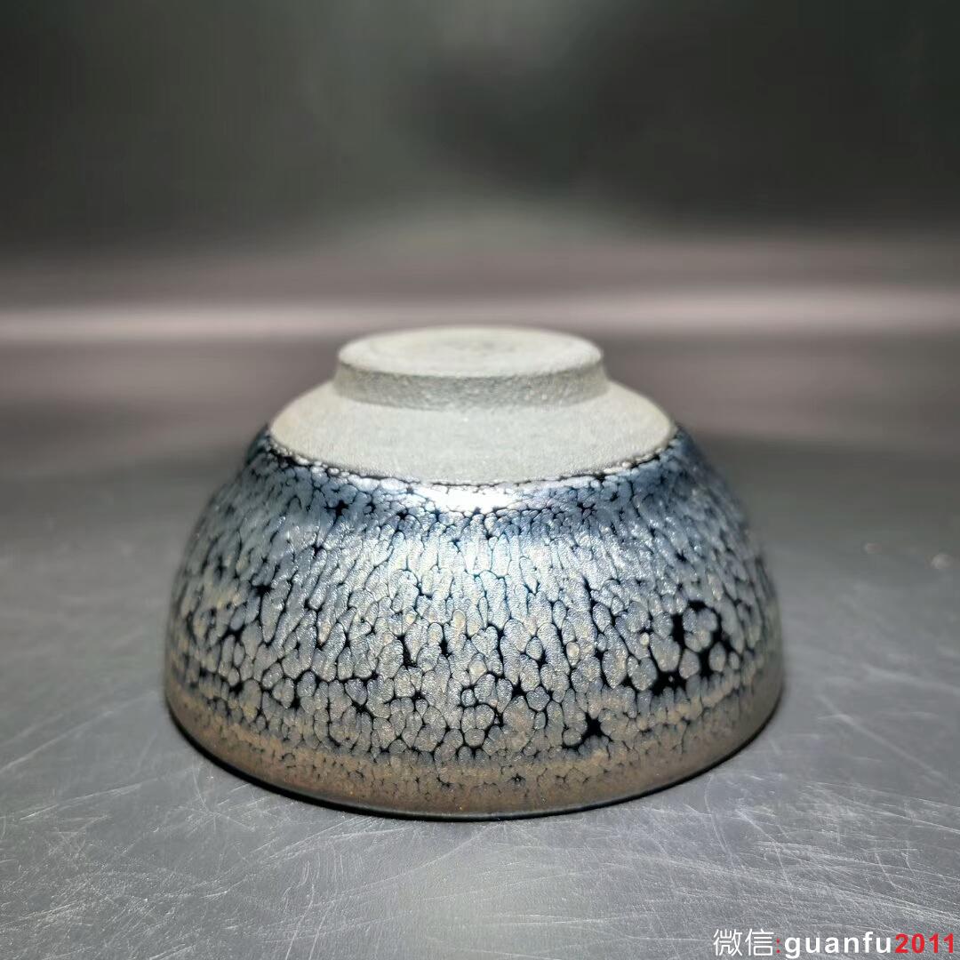 省級大師~蔡炳盛師傅作品：經典油滴 口徑8.2高4.3