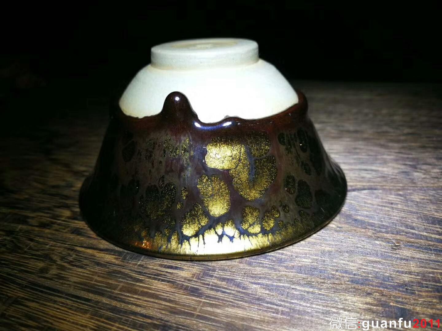 黃美金  金盞 口徑:9.8  高:5.0