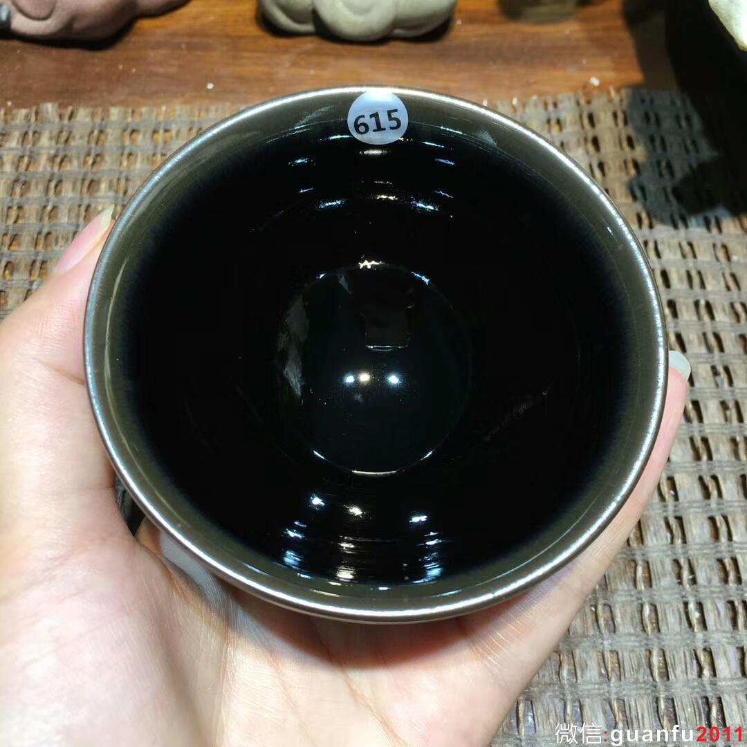 精品烏金釉 斗笠杯：口徑8.8*4.5 束口盞：口徑8.5*5.5  禪定杯：口徑8*4.5