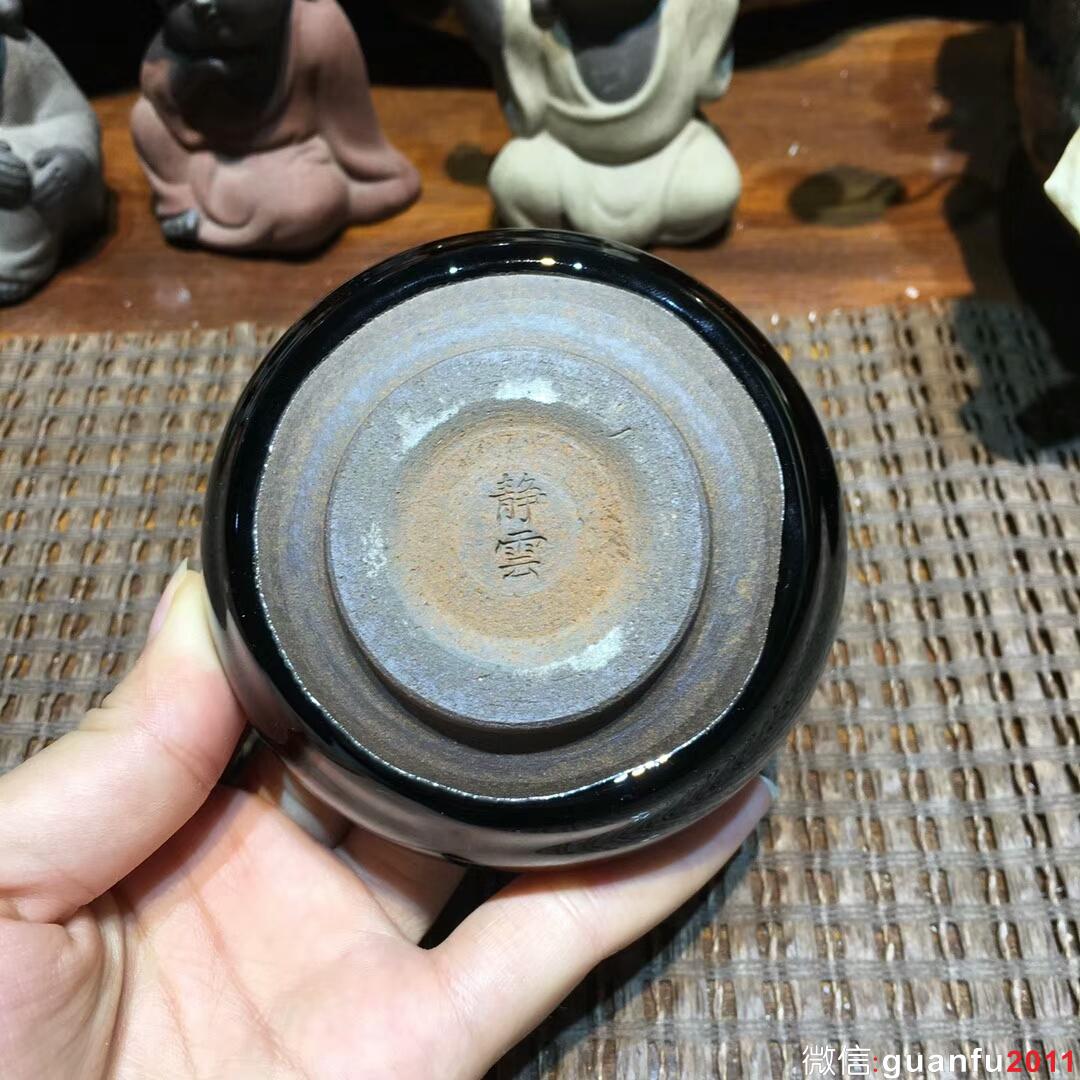 精品烏金釉 斗笠杯：口徑8.8*4.5 束口盞：口徑8.5*5.5  禪定杯：口徑8*4.5