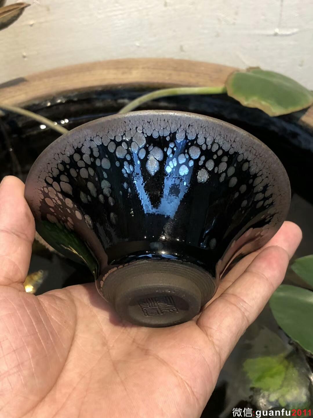 李盞 李昌海老師 金盞鷓鴣斑 口徑：11高：6