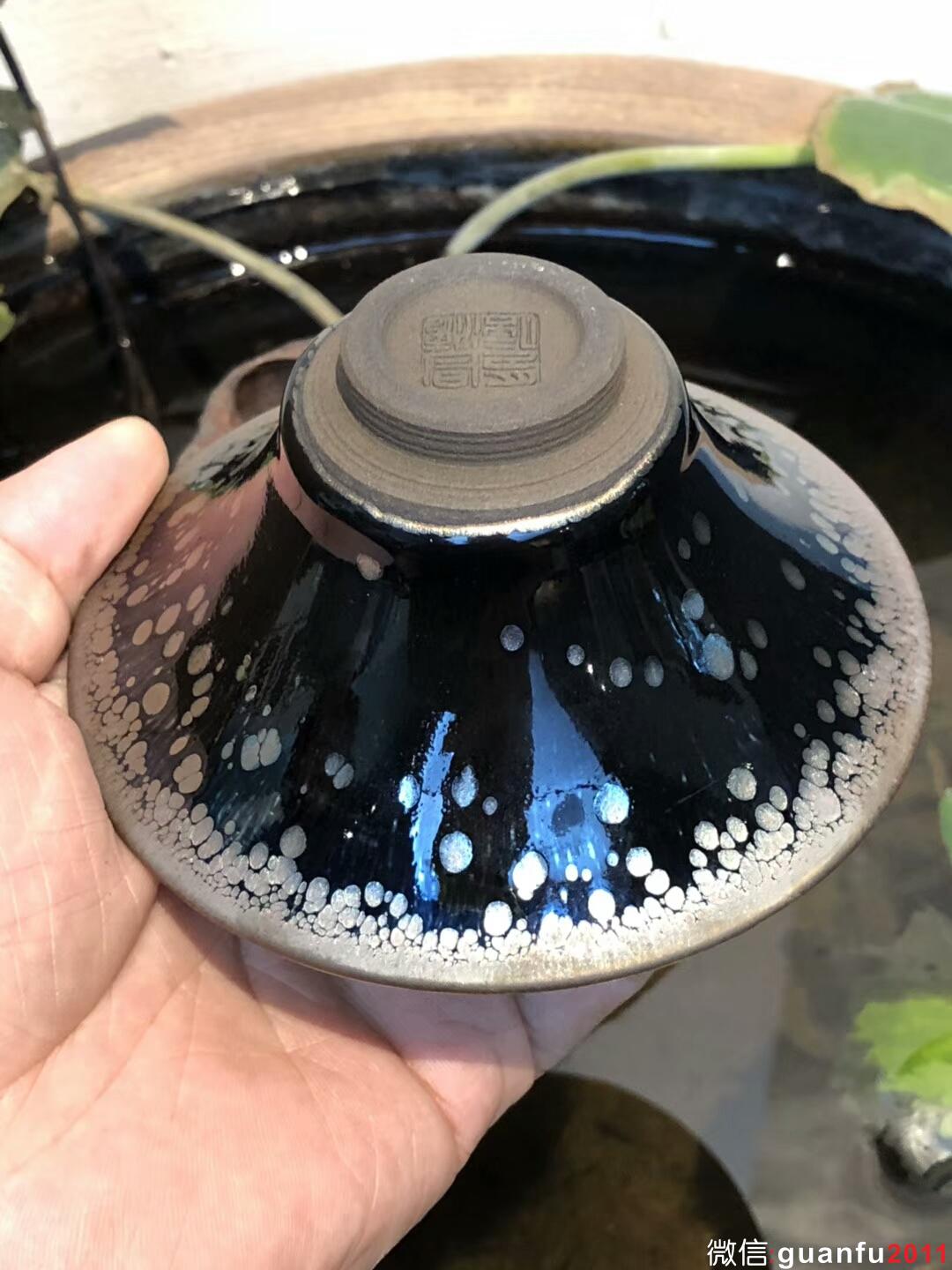 李盞 李昌海老師 金盞鷓鴣斑 口徑：11高：6