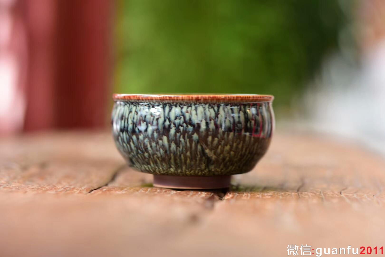 范澤鋒：星月盞 鷓鴣斑鼓杯型:9公分