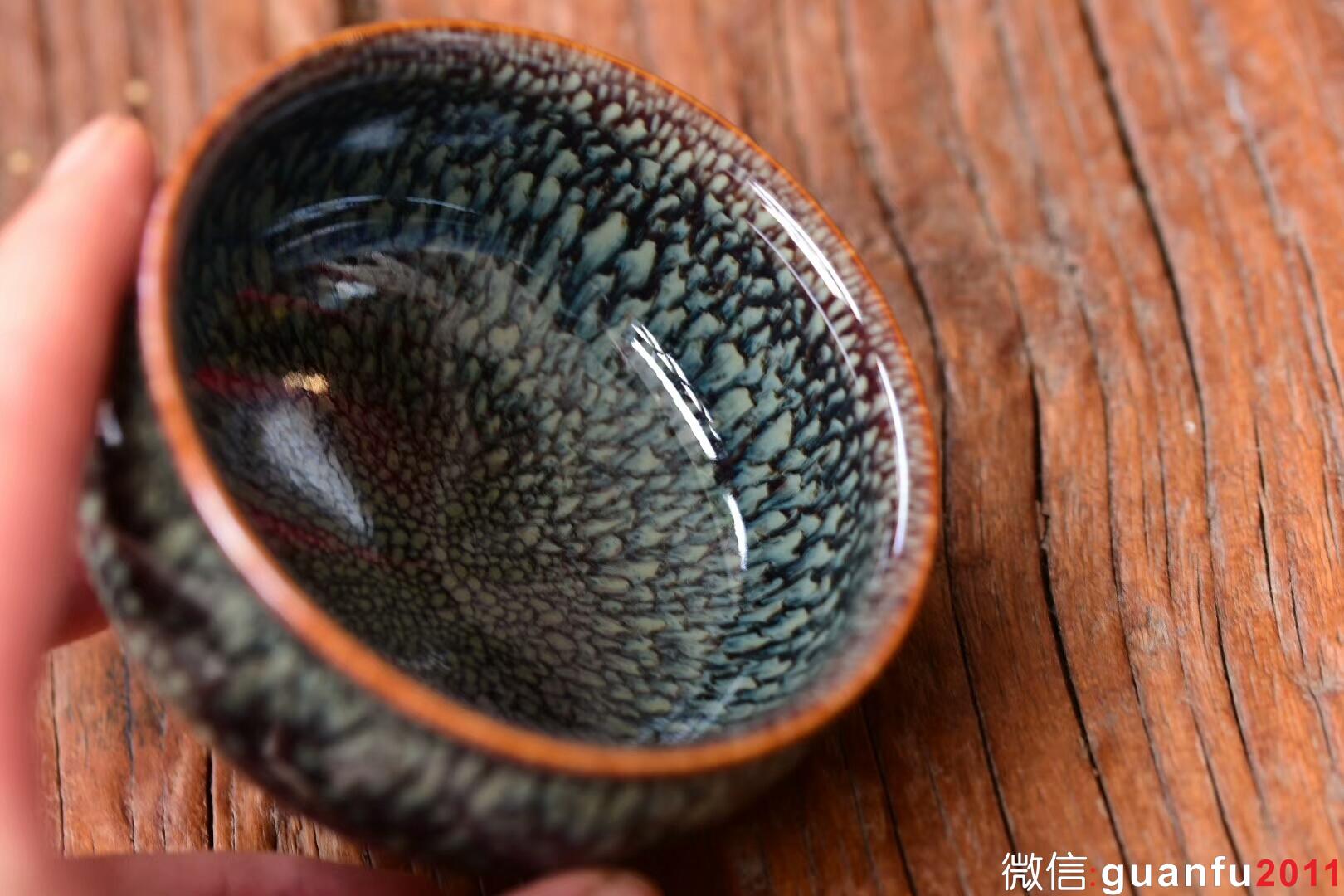 范澤鋒：星月盞 鷓鴣斑鼓杯型:9公分