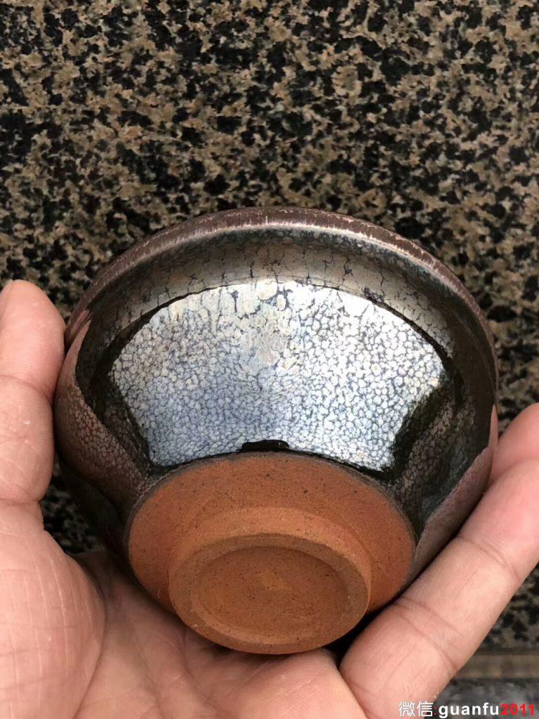 國大師 孫建興老師  頂級 虹彩油滴茶盞