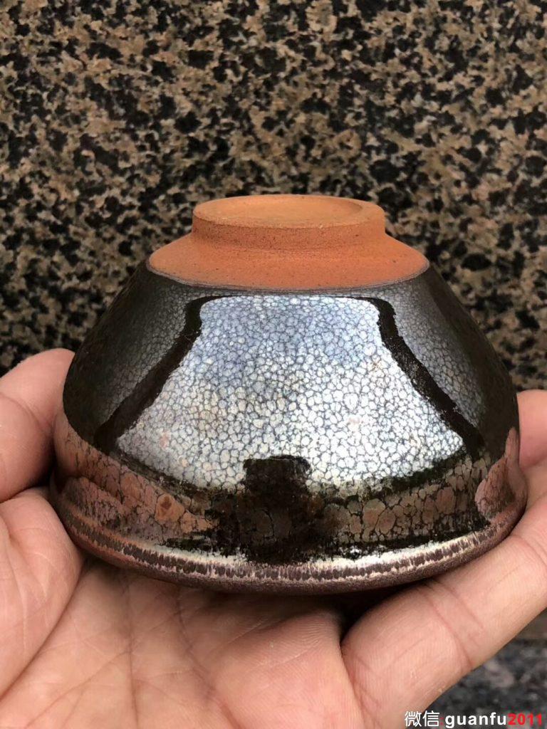 國大師 孫建興老師  頂級 虹彩油滴茶盞