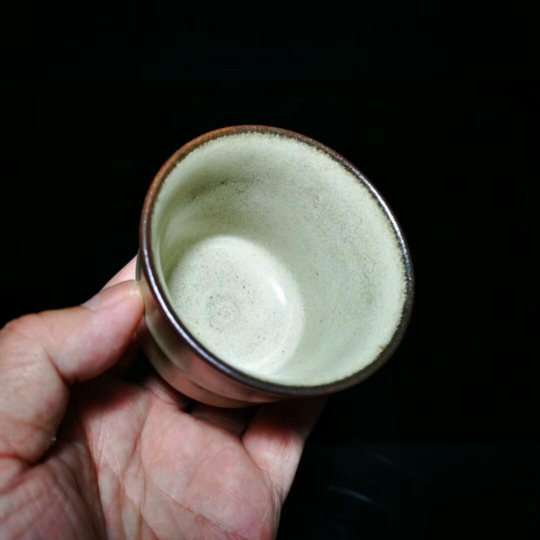 龍窯柴燒，灰貝竹節(jié)杯