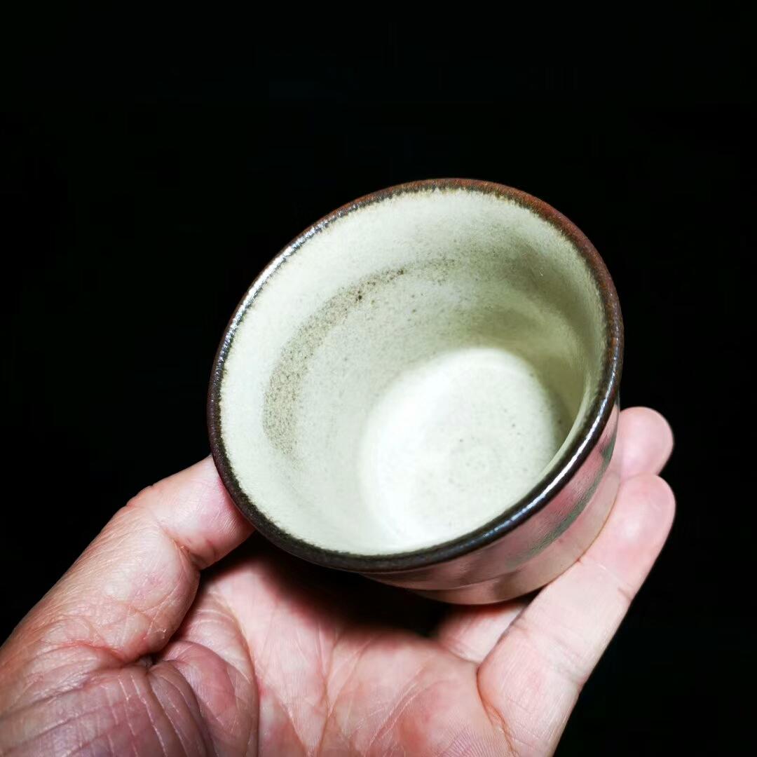 龍窯柴燒，灰貝竹節(jié)杯