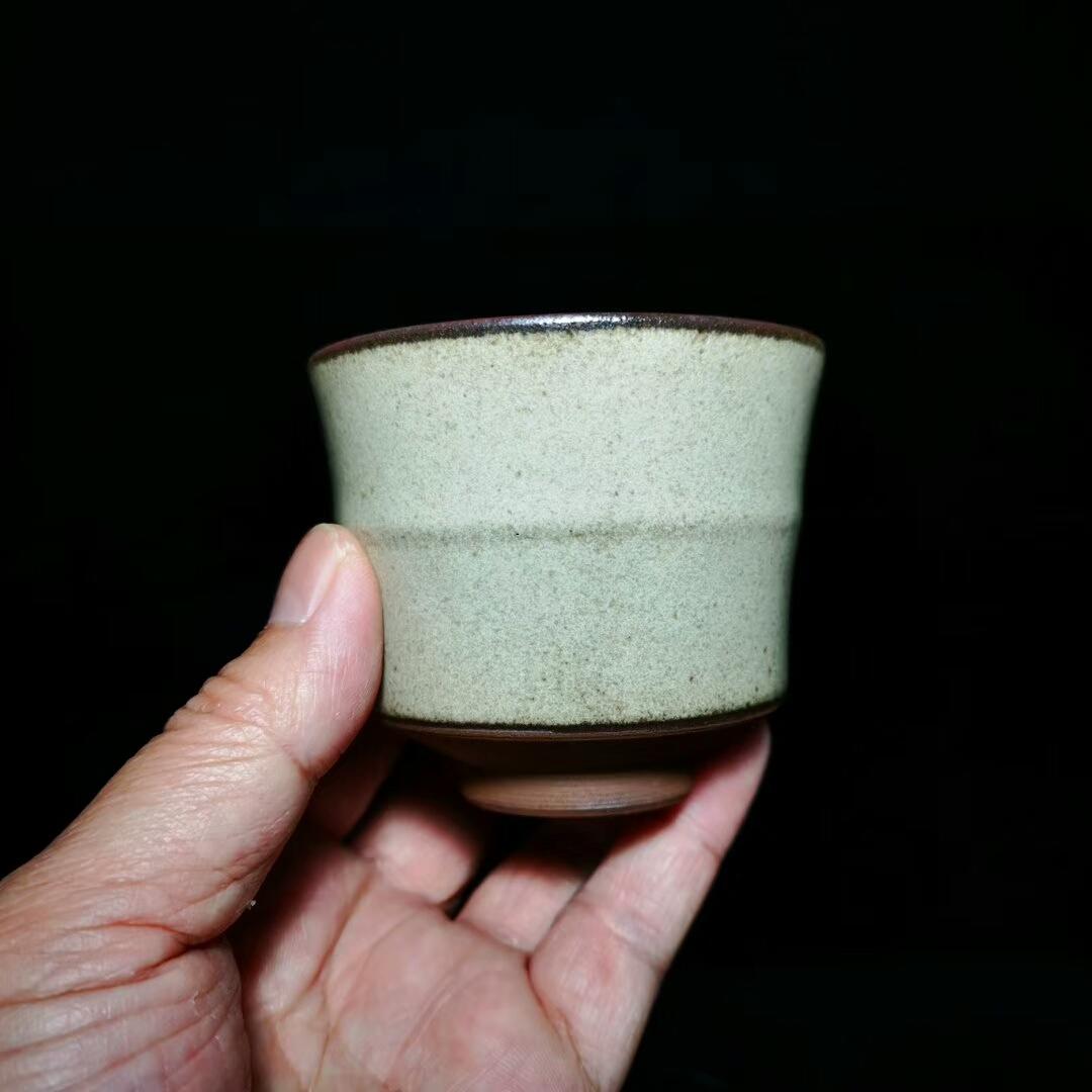 龍窯柴燒，灰貝竹節(jié)杯