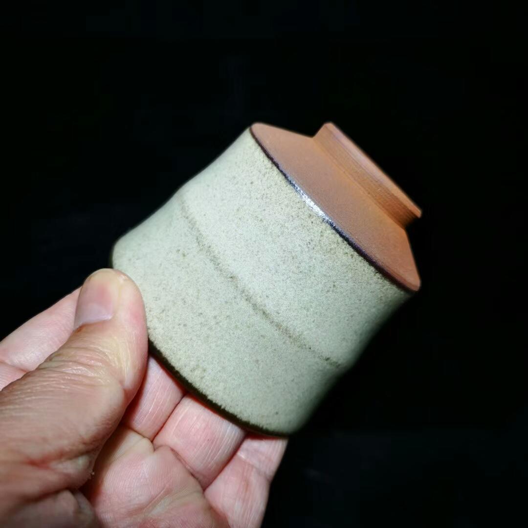 龍窯柴燒，灰貝竹節(jié)杯