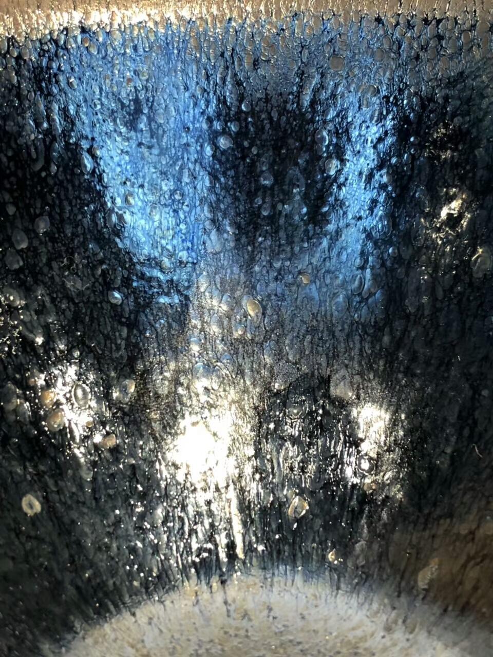 收藏級(jí) 重器來(lái)一只  國(guó)大師 作者：孫建興老師 作品：油滴大束口 口徑：12.4cm*6.8cm