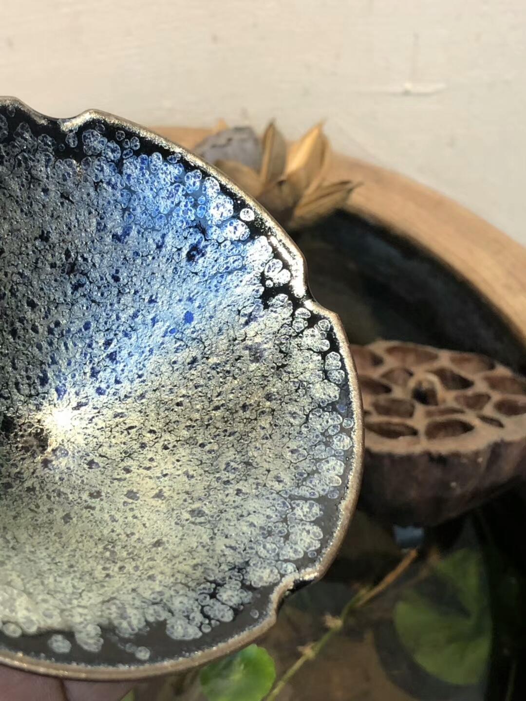 李盞造器 —— 始終如一李昌海-踏雪   葵口斗笠杯 10口