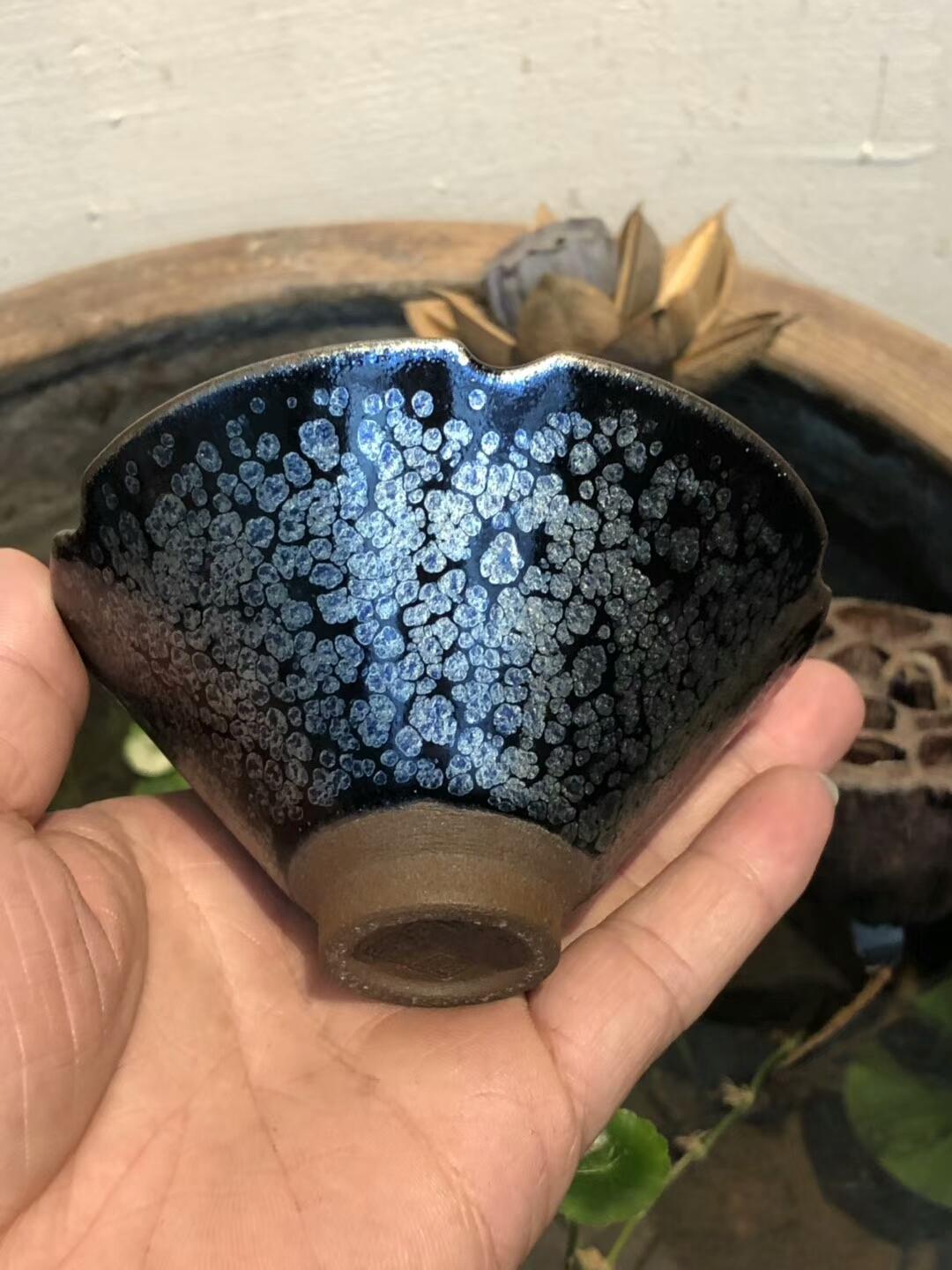 李盞造器 —— 始終如一李昌海-踏雪   葵口斗笠杯 10口