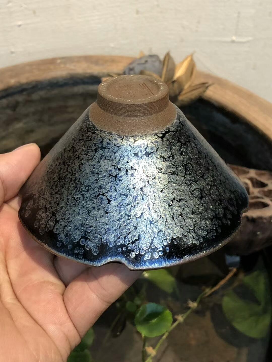 李盞造器 —— 始終如一李昌海-踏雪   葵口斗笠杯 10口