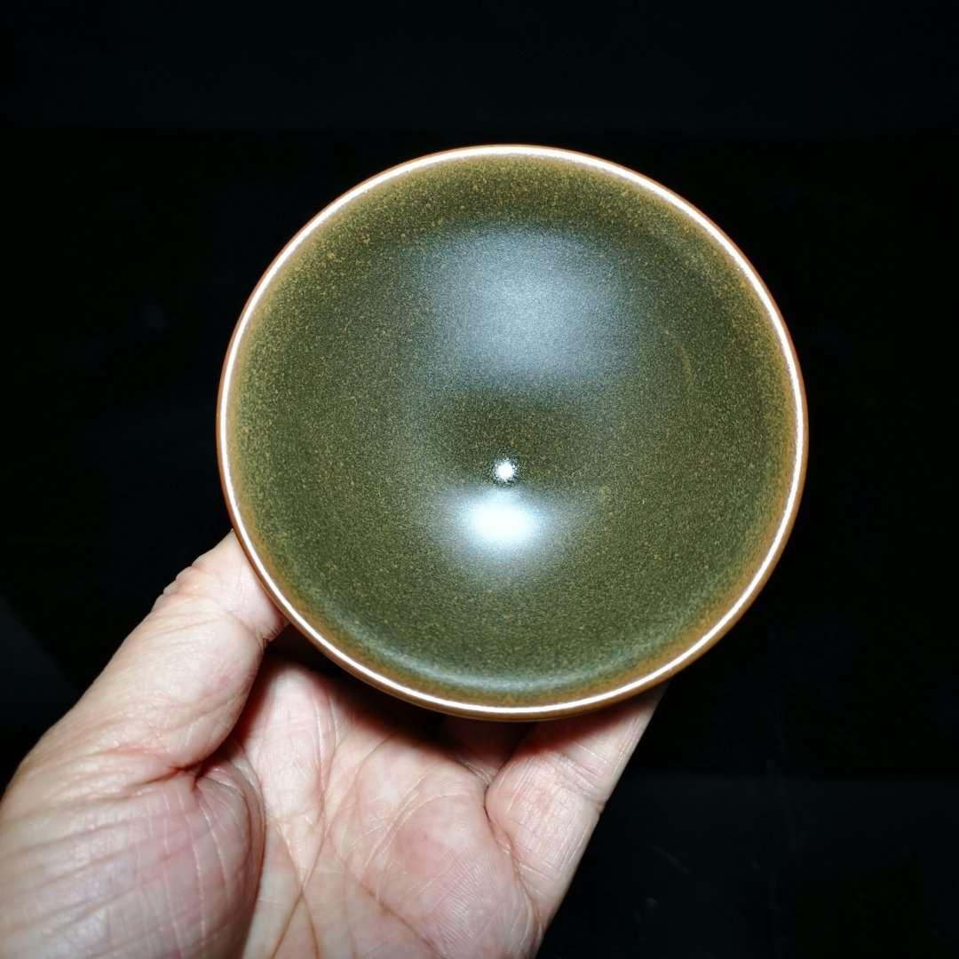 龍窯柴燒斗笠盞，釉面潤(rùn)