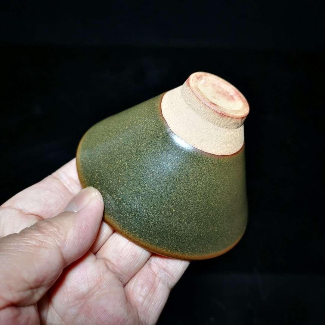 龍窯柴燒斗笠盞，釉面潤(rùn)