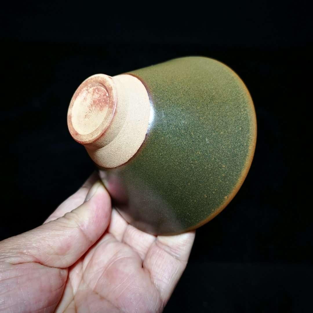 龍窯柴燒斗笠盞，釉面潤(rùn)