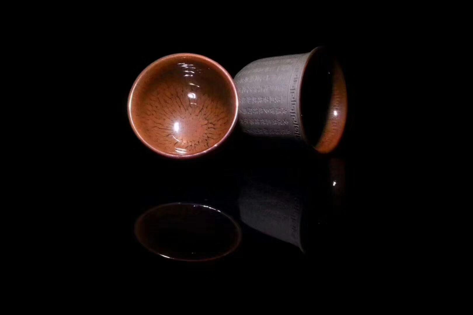 張家華老師 心經(jīng)杯雙釉色