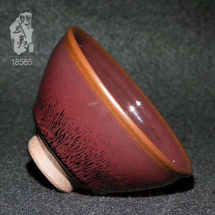 葉禮忠，紅兔毫 編號(hào)18585 規(guī)格9.1cm*5.5cm