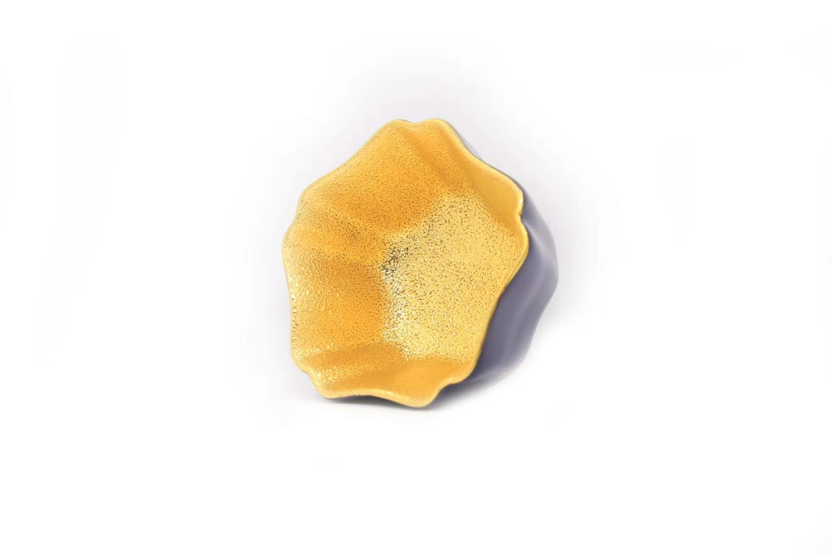 李盞工坊 李昌海老師  金杯系列 作品 新品來(lái)襲【寶相-花口鎏金盞】（寶蓮 多寶 花口瑬金盞）