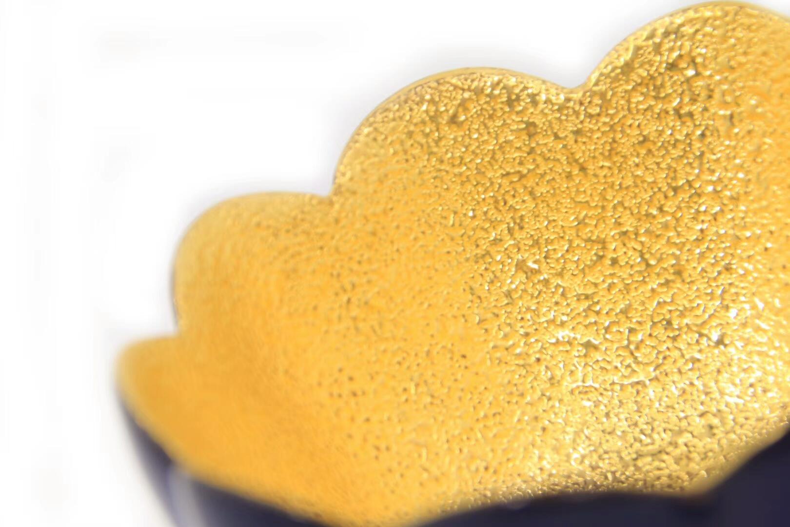 李盞工坊 李昌海老師  金杯系列 作品 新品來(lái)襲【寶相-花口鎏金盞】（寶蓮 多寶 花口瑬金盞）