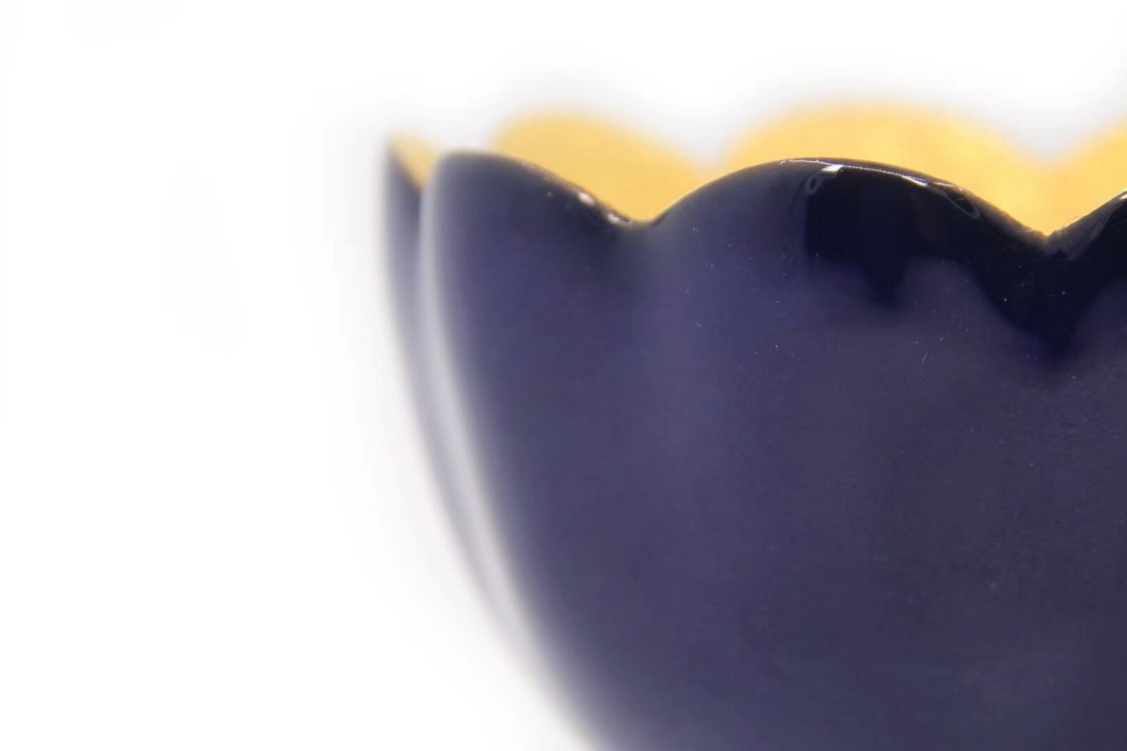 李盞工坊 李昌海老師  金杯系列 作品 新品來(lái)襲【寶相-花口鎏金盞】（寶蓮 多寶 花口瑬金盞）