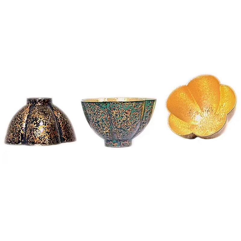 高邵雄老師（梅花三弄）金與大漆的相遇新品上市   口徑：9高：5.6