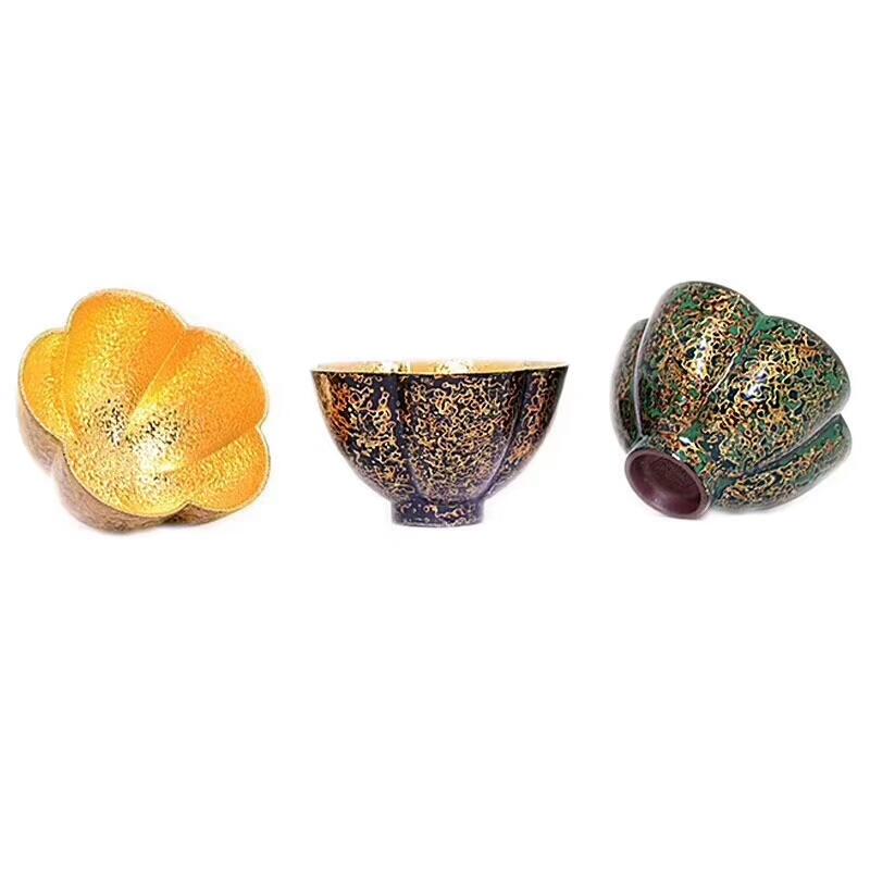 高邵雄老師（梅花三弄）金與大漆的相遇新品上市   口徑：9高：5.6