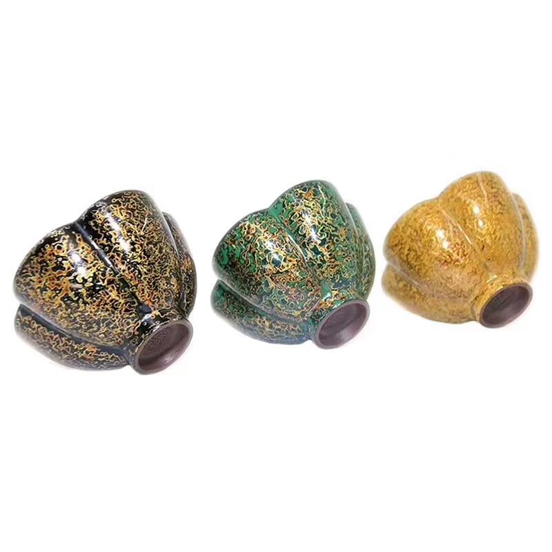 高邵雄老師（梅花三弄）金與大漆的相遇新品上市   口徑：9高：5.6