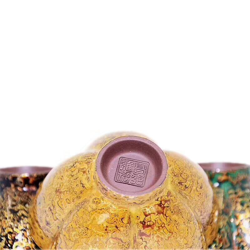 高邵雄老師（梅花三弄）金與大漆的相遇新品上市   口徑：9高：5.6