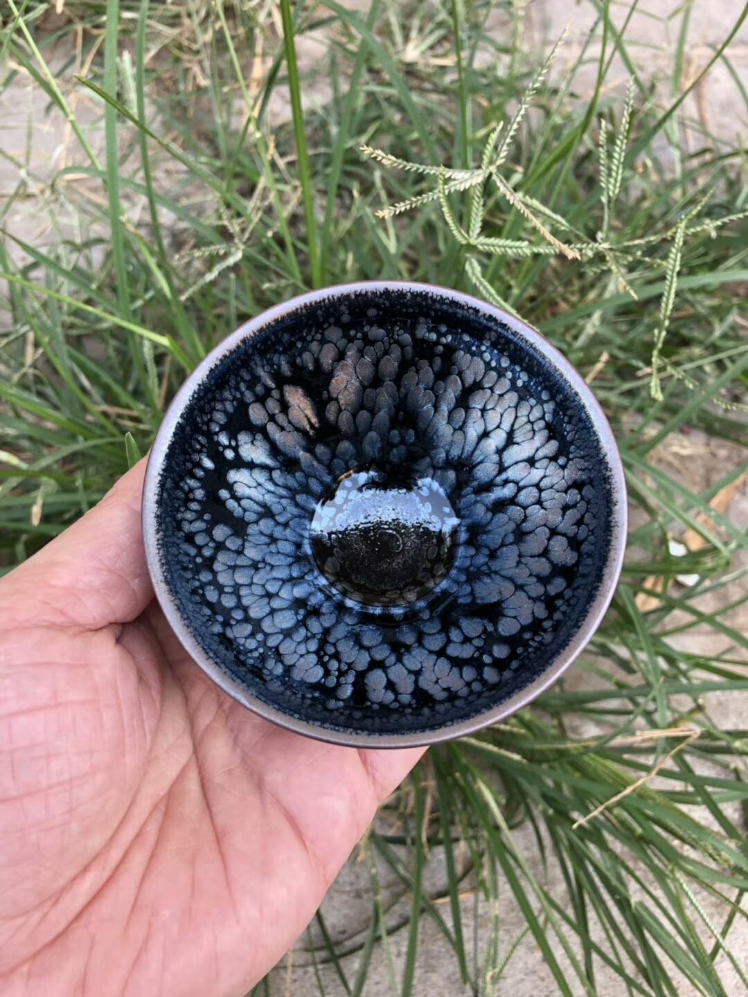 李盞工坊 首選品牌 助理工藝美術(shù)師 李昌海老師 新品（黑玫瑰 鷓鴣斑） 口徑：9高：6